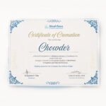 Certificate of cremation