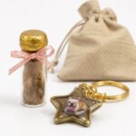 Mini keepsake with ash and hair sample